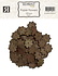 Paper Flowers Smoked Walnut (100pcs) (FL019)