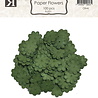 Reprint Paper Flowers Olive (100pcs) (FL021)