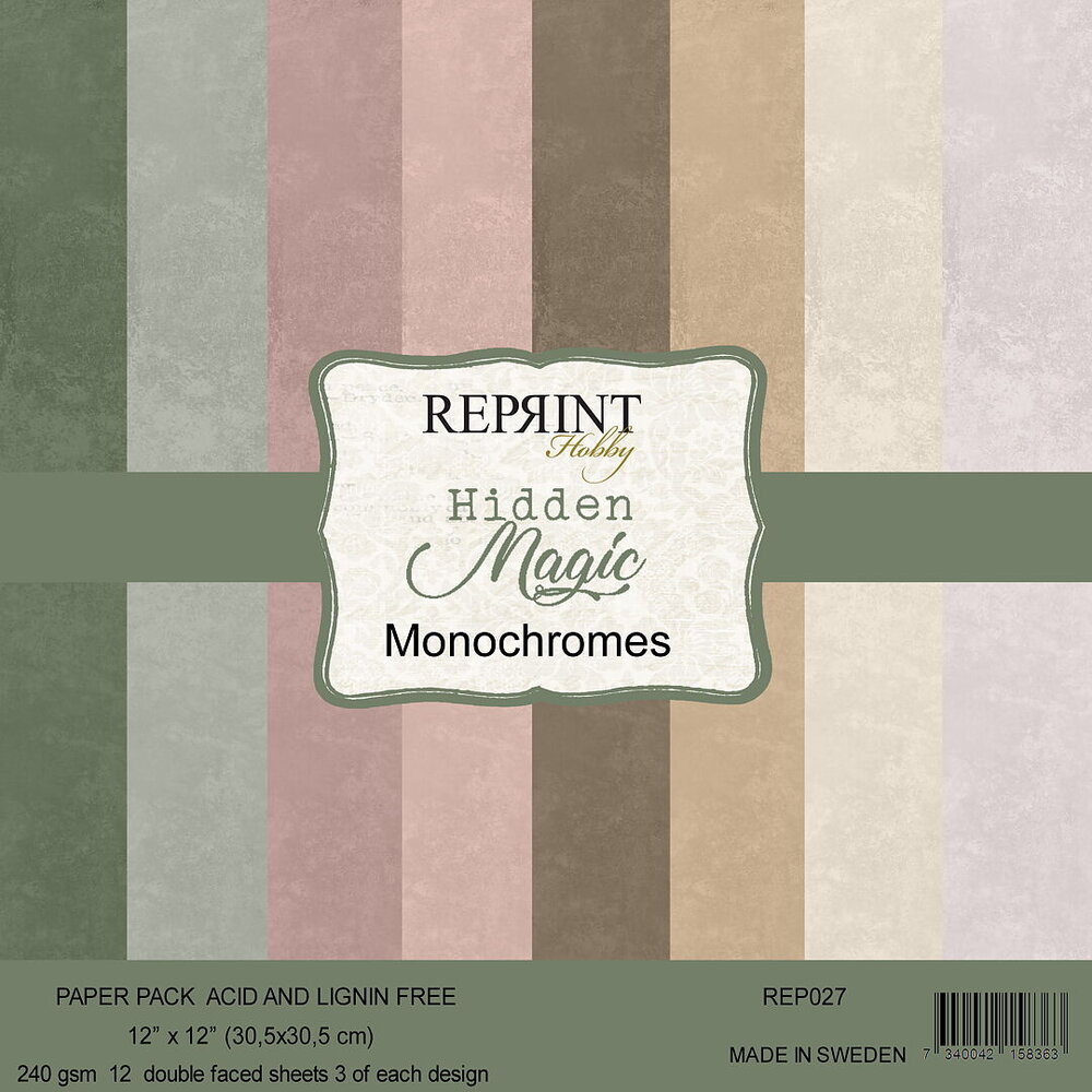 Reprint Hidden Magic 12x12 Inch Cardstock (REP027)