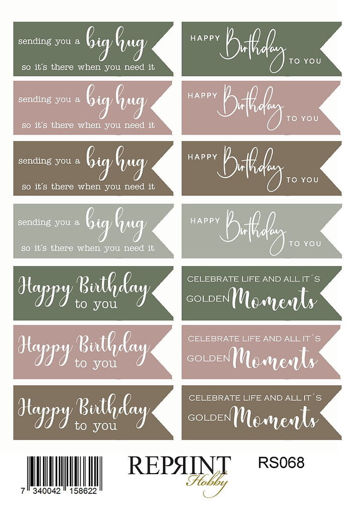 Reprint Hidden Magic 10x16cm Stickers Tekst (RS068) Reprint Hidden Magic 10x16cm Stickers Tekst (RS068)