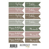 Reprint Hidden Magic 10x16cm Stickers Tekst (RS068)
