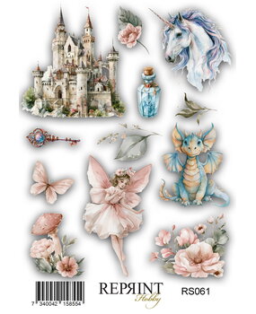 Reprint Hidden Magic 10x16cm Stickers (RS061)