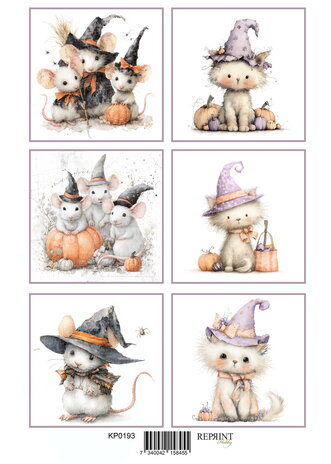Reprint Enchanted Halloween A4 Cutouts (KPA4127) Reprint Enchanted Halloween A4 Cutouts (KPA4127)