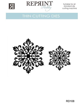 Reprint Cozy Christmas Thin Cutting Dies Snowflakes (2pcs) (RD108)
