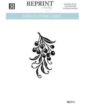 Reprint Cozy Christmas Thin Cutting Dies Mistletoe (RD111)