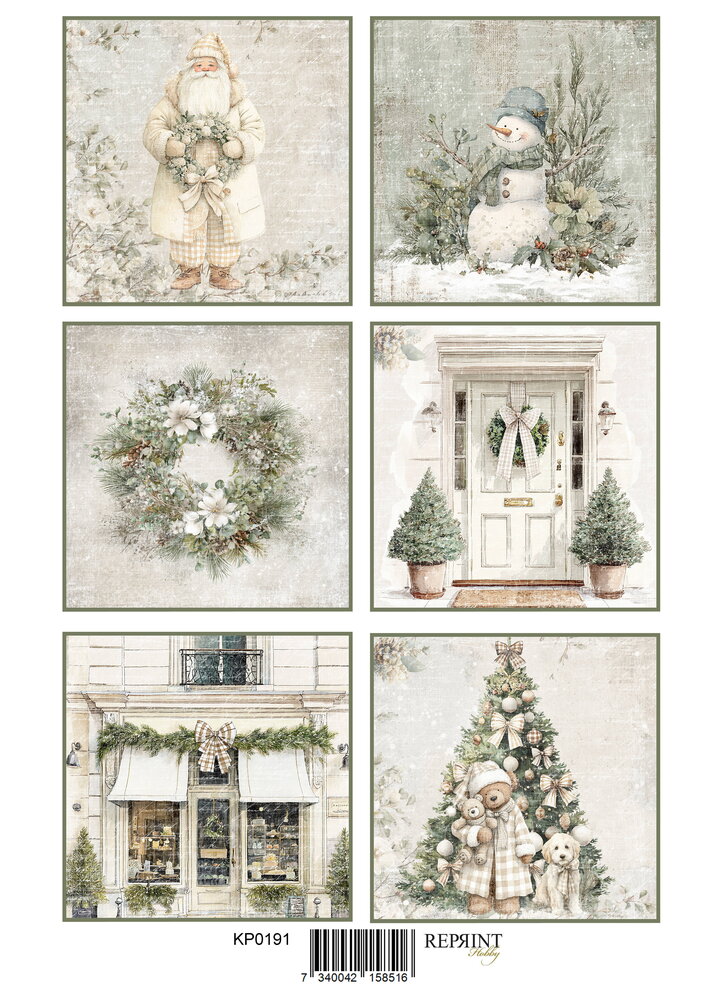 Reprint Cozy Christmas A4 Cutouts (KPA4126) Reprint Cozy Christmas A4 Cutouts (KPA4126)