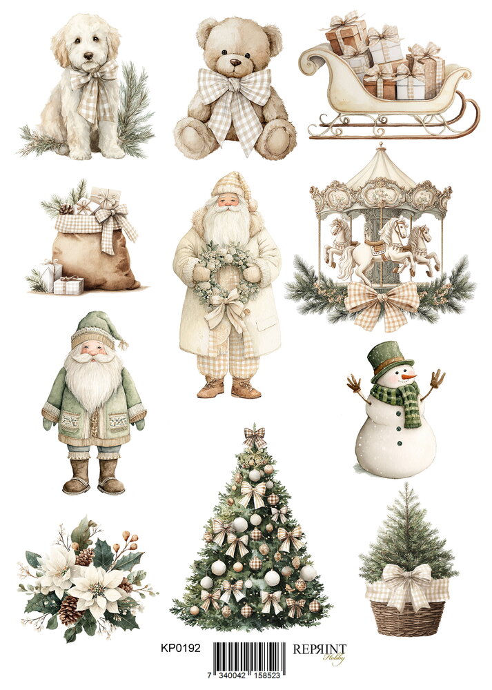 Reprint Cozy Christmas A4 Cutouts (KPA4126) Reprint Cozy Christmas A4 Cutouts (KPA4126)