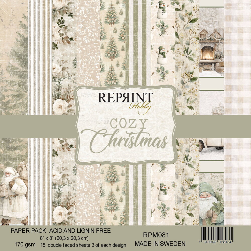 Reprint Cozy Christmas 8x8 Inch Paper Pack (RPM081) Reprint Cozy Christmas 8x8 Inch Paper Pack (RPM081)