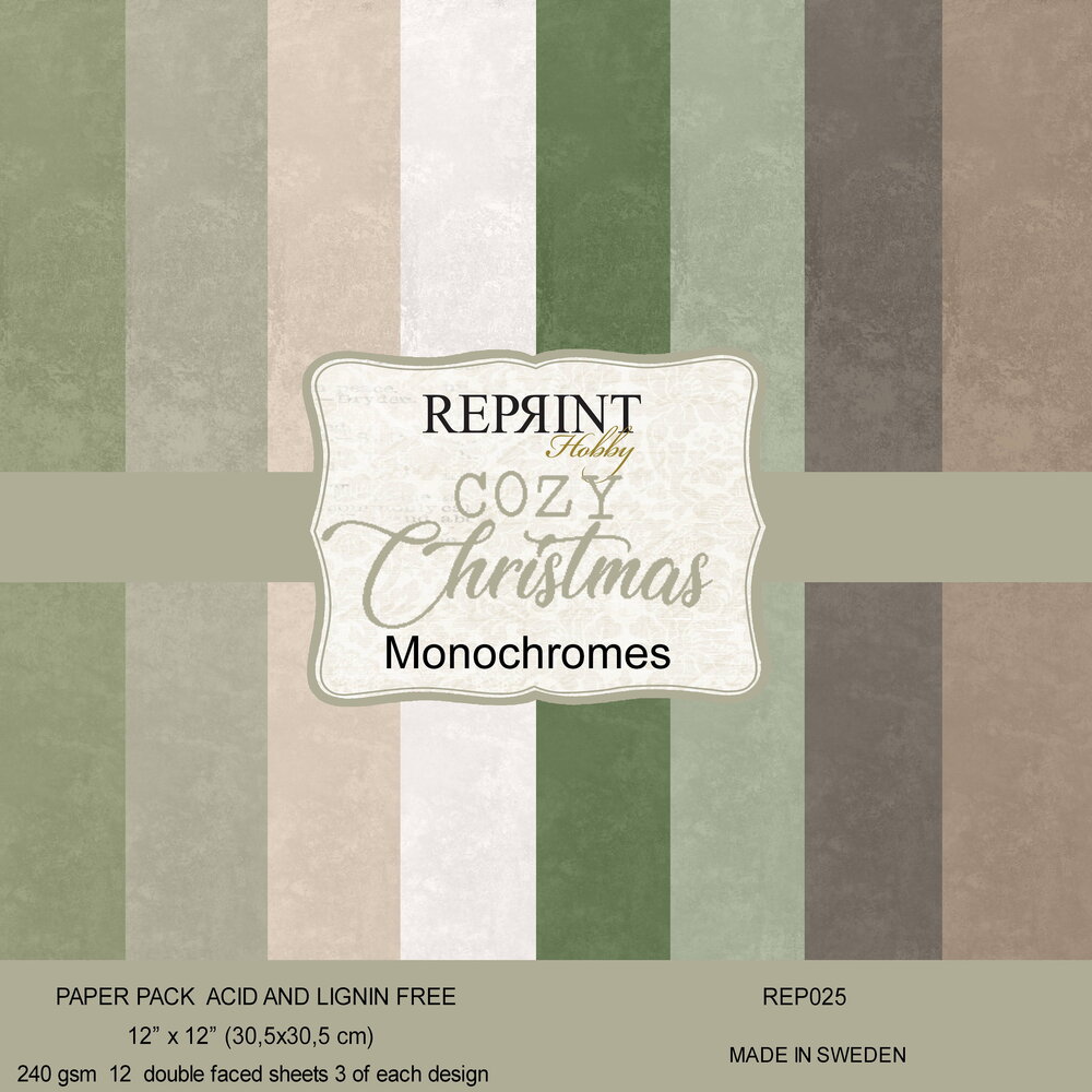 Reprint Cozy Christmas 12x12 Inch Cardstock (REP025) Reprint Cozy Christmas 12x12 Inch Cardstock (REP025)