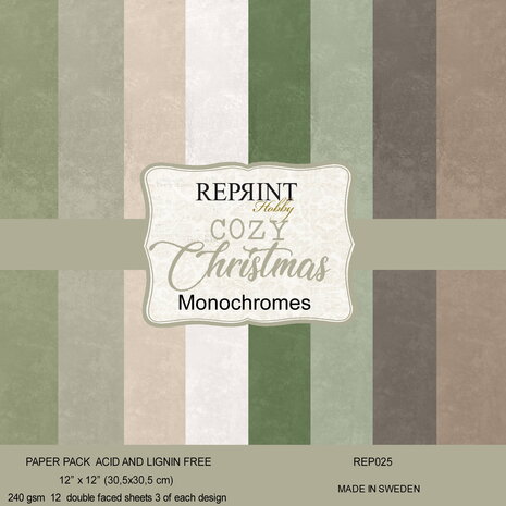 Reprint Cozy Christmas 12x12 Inch Cardstock (REP025) Reprint Cozy Christmas 12x12 Inch Cardstock (REP025)