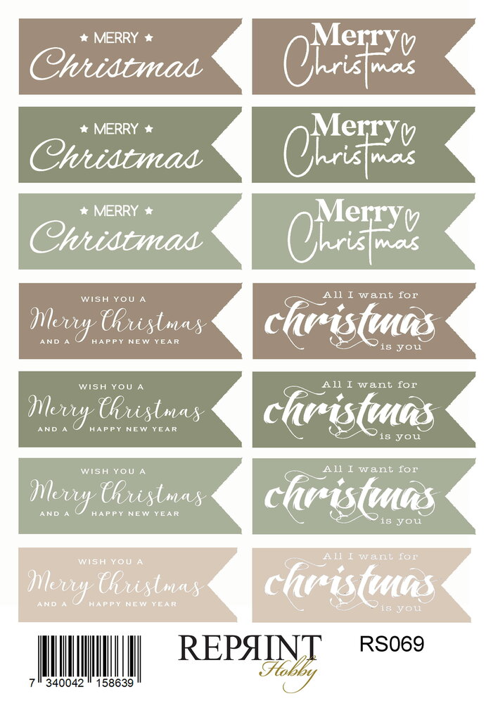 Reprint Cozy Christmas 10x16cm Stickers Tekst (RS069) Reprint Cozy Christmas 10x16cm Stickers Tekst (RS069)
