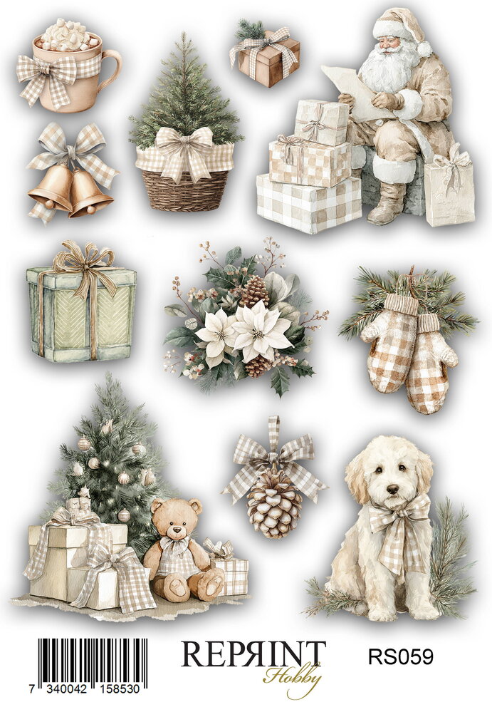 Reprint Cozy Christmas 10x16cm Stickers (RS059) Reprint Cozy Christmas 10x16cm Stickers (RS059)