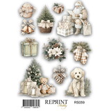 Reprint Cozy Christmas 10x16cm Stickers (RS059)