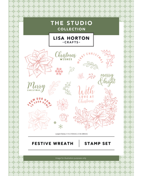 Lisa Horton Crafts The Studio Stamp Set Festive Wreath (LHCCS105)