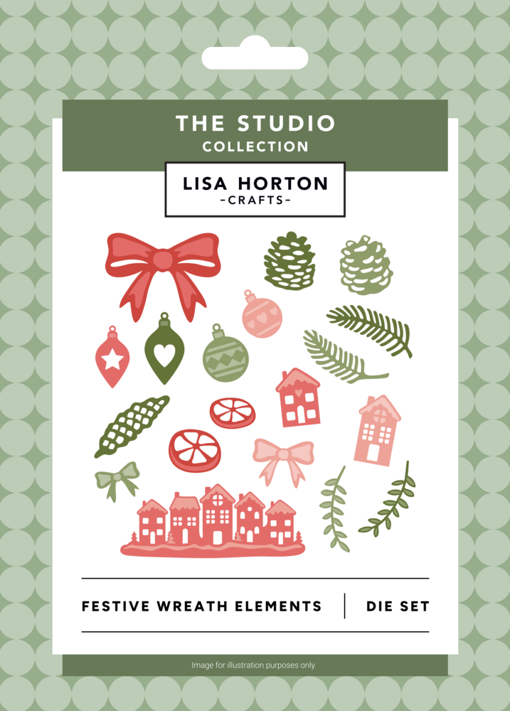 Lisa Horton Crafts The Studio Die Set Festive Wreath Elements (LHCCD364) Lisa Horton Crafts The Studio Die Set Festive Wreath Elements (LHCCD364)