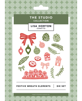 Lisa Horton Crafts The Studio Die Set Festive Wreath Elements (LHCCD364) Lisa Horton Crafts The Studio Die Set Festive Wreath Elements (LHCCD364)
