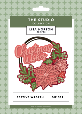 Lisa Horton Crafts The Studio Die Set Festive Wreath (LHCCD363) Lisa Horton Crafts The Studio Die Set Festive Wreath (LHCCD363)