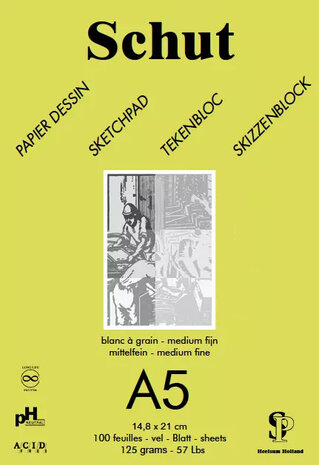 Schut Sketchpad Green A5 125gr/m2 (SCH11805) Schut Sketchpad Green A5 125gr/m2 (SCH11805)