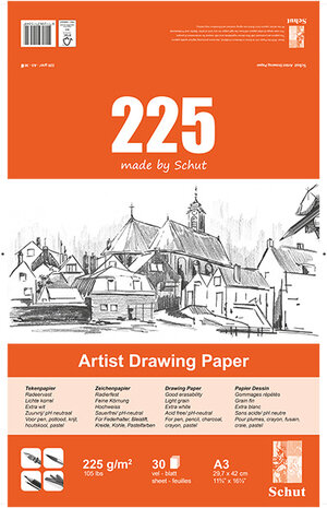 Schut Artist Drawing Paper A3 225gr/m2 (SCH11534) Schut Artist Drawing Paper A3 225gr/m2 (SCH11534)