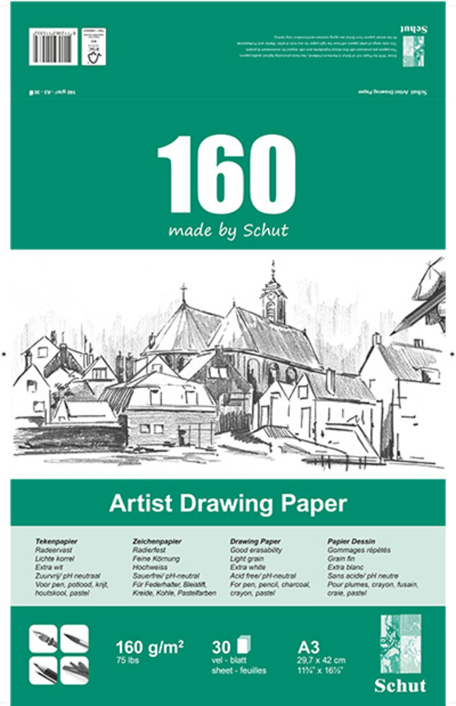 Schut Artist Drawing Paper A3 160gr/m2 (SCH11533) Schut Artist Drawing Paper A3 160gr/m2 (SCH11533)