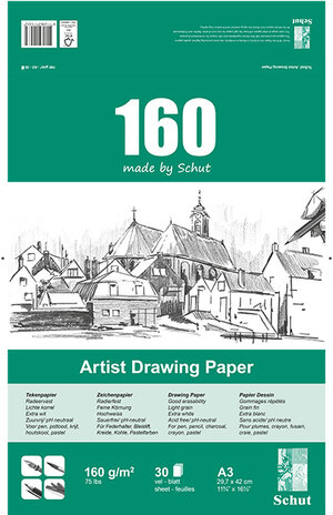 Schut Artist Drawing Paper A3 160gr/m2 (SCH11533) Schut Artist Drawing Paper A3 160gr/m2 (SCH11533)