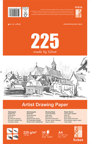 Schut Artist Drawing Paper A4 225gr/m2 (SCH11531) Schut Artist Drawing Paper A4 225gr/m2 (SCH11531)
