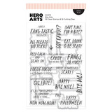 Hero Arts Spooky Smiles Stamp & Cut Set Bite Nite (DC373)