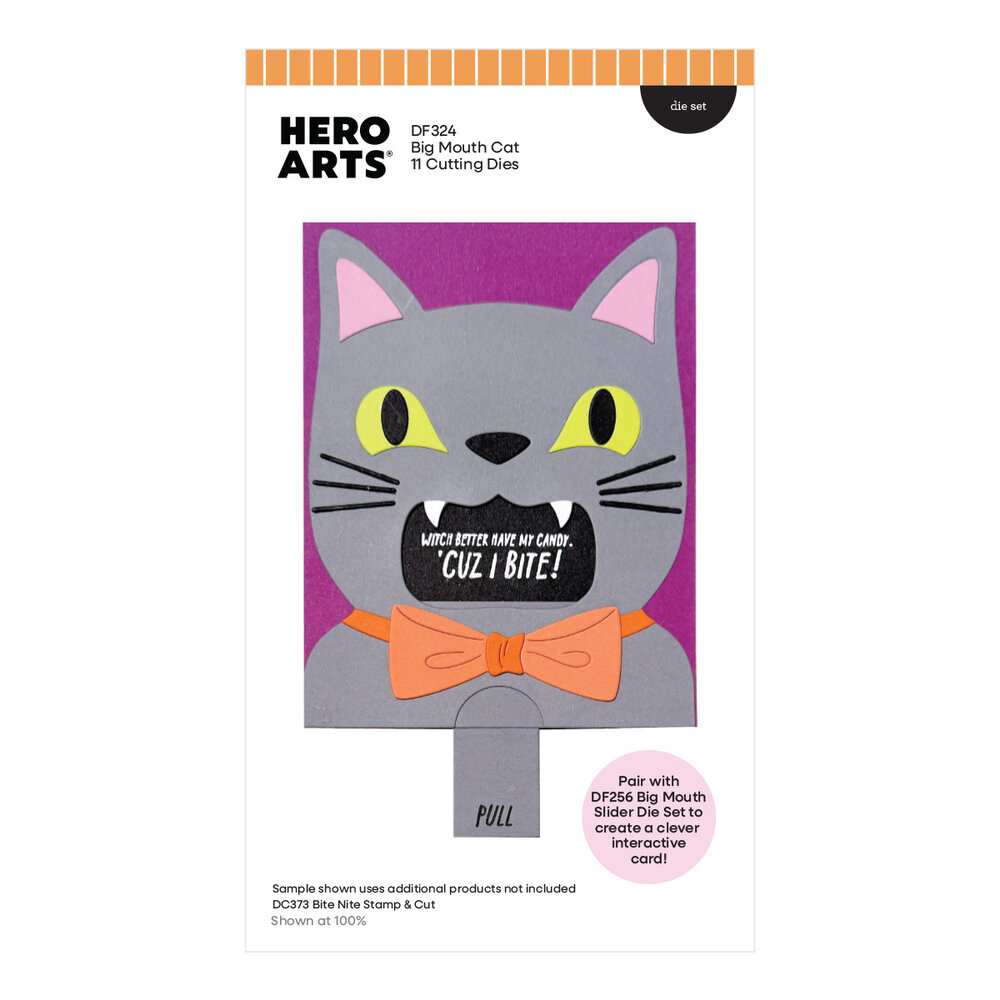 Hero Arts Spooky Smiles Die Set Big Mouth Cat (DF324) Hero Arts Spooky Smiles Die Set Big Mouth Cat (DF324)