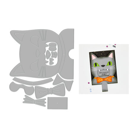 Hero Arts Spooky Smiles Die Set Big Mouth Cat (DF324) Hero Arts Spooky Smiles Die Set Big Mouth Cat (DF324)