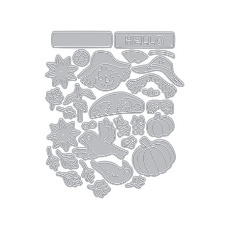 Hero Arts Whimsical Wheels Die Set Beep Beep Leaf Peeper (DF311) Hero Arts Whimsical Wheels Die Set Beep Beep Leaf Peeper (DF311)