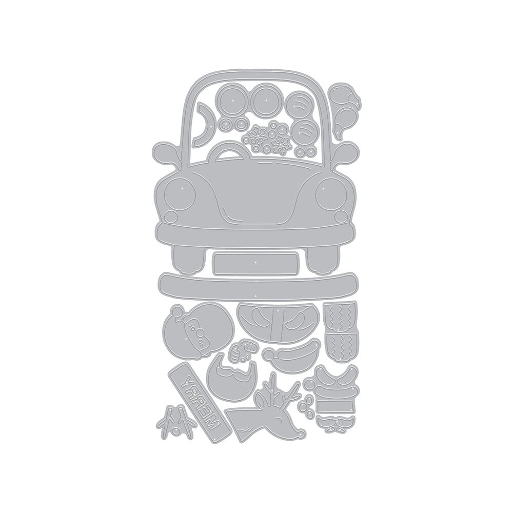 Hero Arts Whimsical Wheels Die Set Beep Beep (DF309) Hero Arts Whimsical Wheels Die Set Beep Beep (DF309)