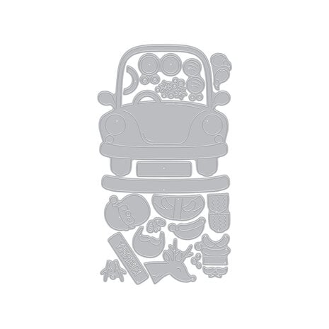 Hero Arts Whimsical Wheels Die Set Beep Beep (DF309) Hero Arts Whimsical Wheels Die Set Beep Beep (DF309)