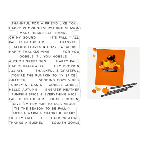 Hero Arts Whimsical Wheels Clear Stamp Autumn Greetings (CM878) Hero Arts Whimsical Wheels Clear Stamp Autumn Greetings (CM878)