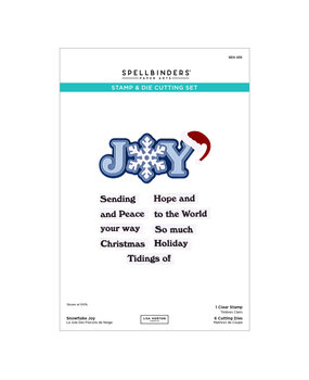 Spellbinders Snowflake Kisses Stamp & Die Set Snowflake Joy by Lisa Horton (SDS-235)