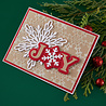 Spellbinders Snowflake Kisses Stamp & Die Set Snowflake Joy by Lisa Horton (SDS-235)