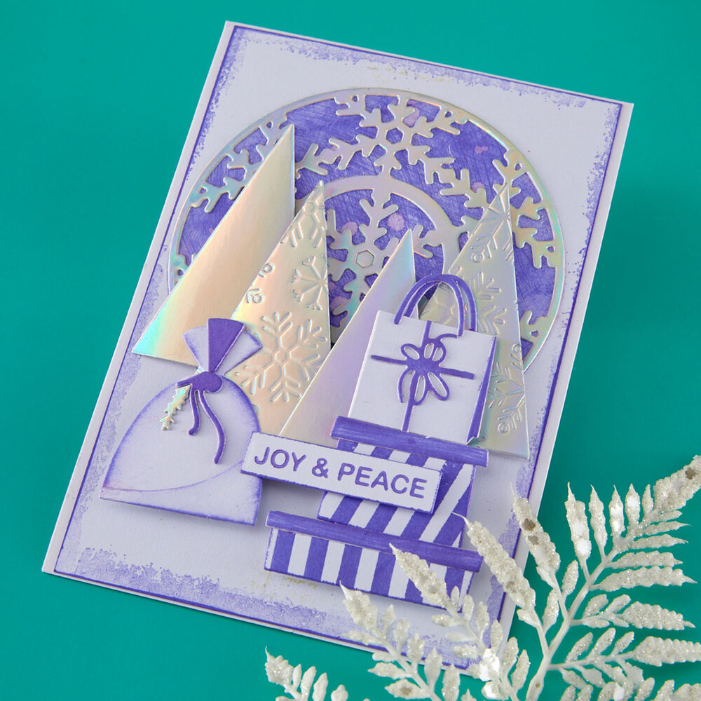 Spellbinders Snowflake Kisses Stamp & Die Set Infinity Trees by Lisa Horton (SDS-234)