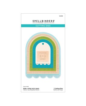 Spellbinders Make a Wish Arch Labels Etched Dies (S5-619)
