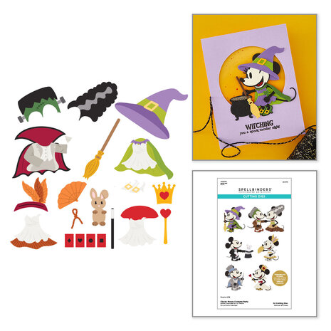 Spellbinders Classic Mouse Costume Party Etched Dies (S5-774)