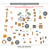 Spellbinders Classic Mouse Costume Party Etched Dies Trick-or-Treat Accessories (S4-1567)