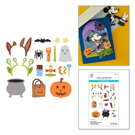 Spellbinders Classic Mouse Costume Party Etched Dies Trick-or-Treat Accessories (S4-1567)