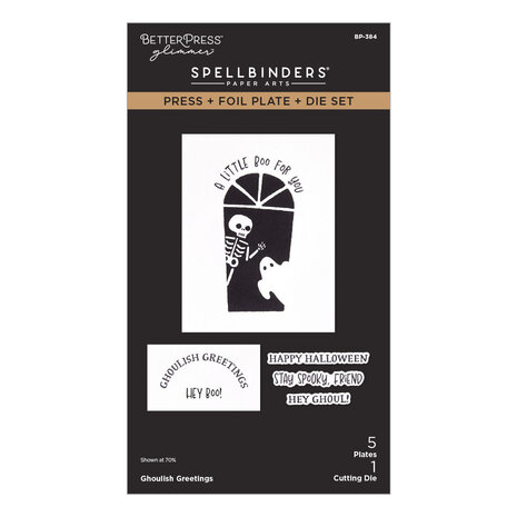 Spellbinders Midnight Mischief Press + Foil Plate & Die Set Ghoulish Greetings (BP-384) Spellbinders Midnight Mischief Press + Foil Plate & Die Set Ghoulish Greetings (BP-384)