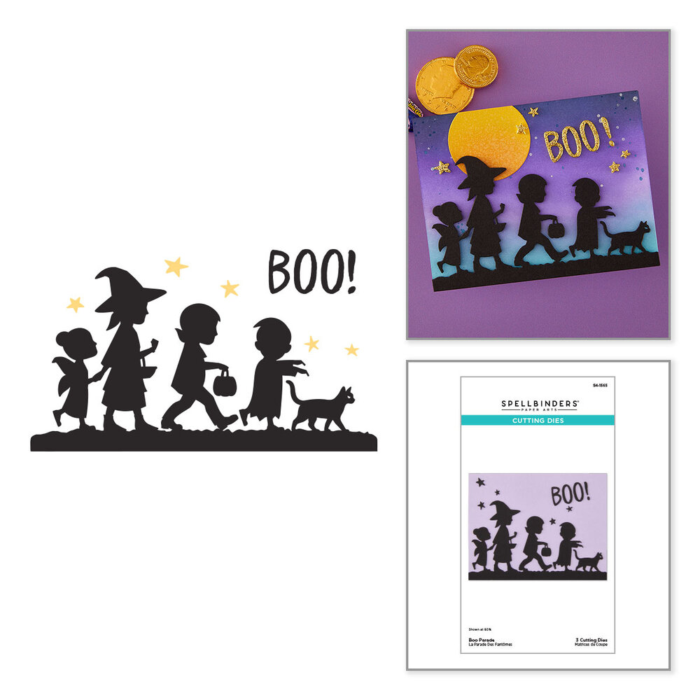 Spellbinders Midnight Mischief Etched Dies Boo Parade (S4-1565) Spellbinders Midnight Mischief Etched Dies Boo Parade (S4-1565)