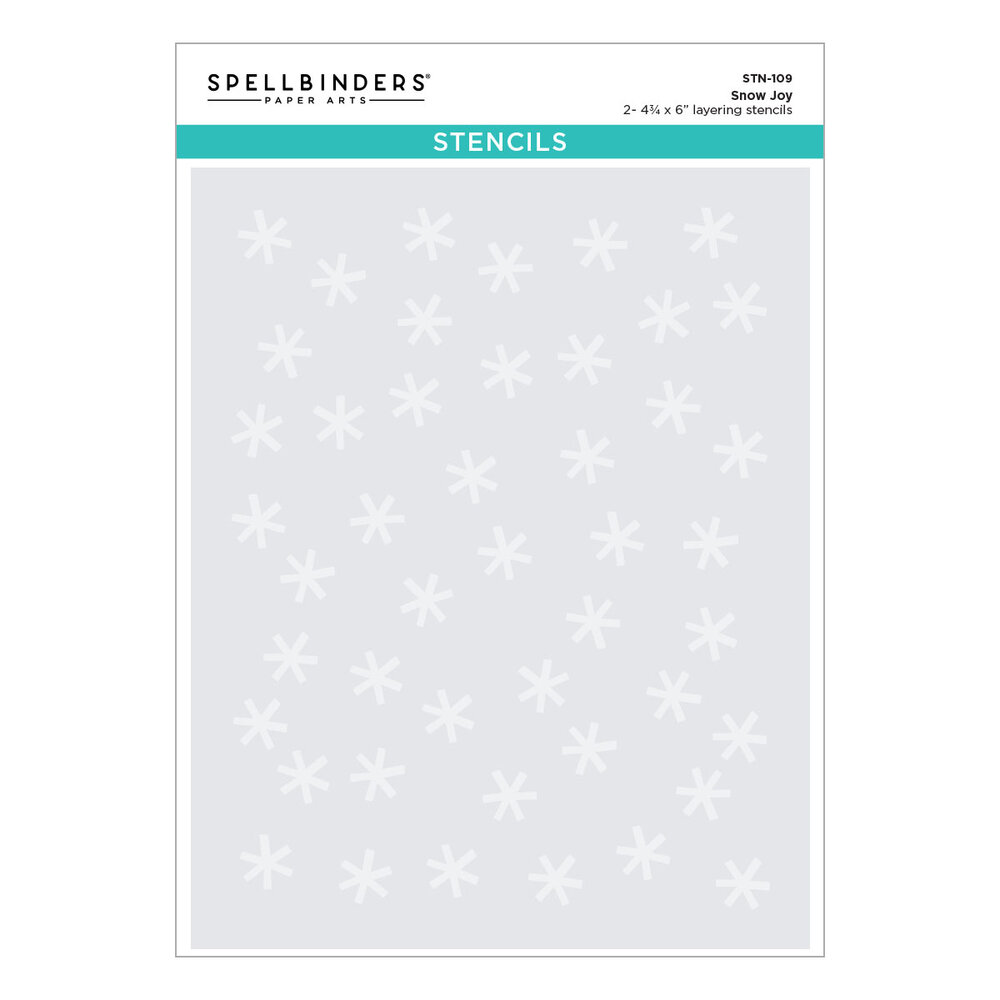 Spellbinders Mugs & Kisses Stencil Snow Joy (STN-109) Spellbinders Mugs & Kisses Stencil Snow Joy (STN-109)