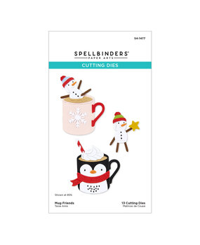 Spellbinders Mugs & Kisses Etched Dies Mug Friends (S4-1477)
