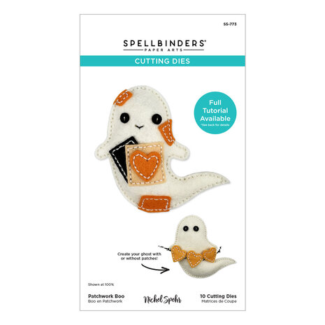 Spellbinders Halloween Felt Stitch & Create Felt Etched Dies Patchwork Boo by Nichol Spohr (S5-773) Spellbinders Halloween Felt Stitch & Create Felt Etched Dies Patchwork Boo by Nichol Spohr (S5-773)