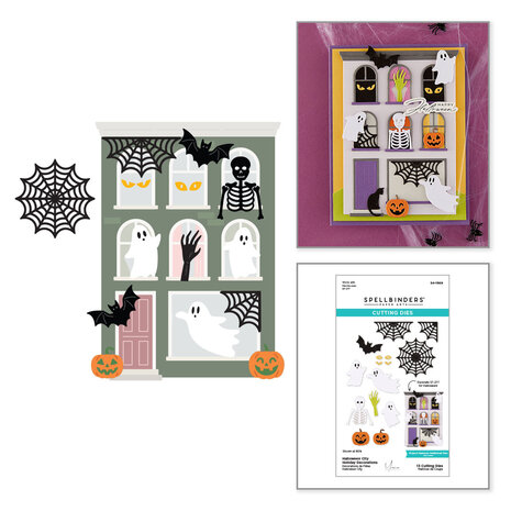 Spellbinders Halloween City Holiday Etched Dies Decorations by Yana Smakula (S4-1569) Spellbinders Halloween City Holiday Etched Dies Decorations by Yana Smakula (S4-1569)