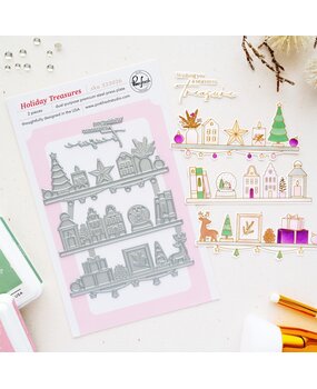 Pinkfresh Studio Season of Wonder Press Plate Holiday Treasures by Inna Moreva (333026)