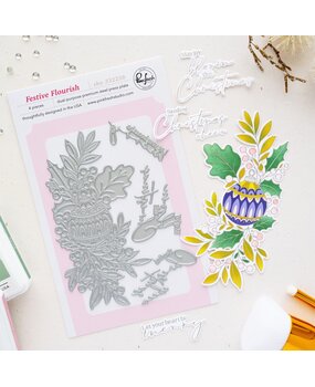 Pinkfresh Studio Season of Wonder Press Plate Festive Flourish by Inna Moreva (332226)
