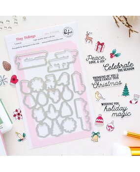 Pinkfresh Studio Season of Wonder Die Tiny Tidings by Inna Moreva (333226)