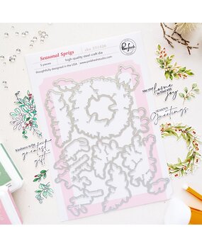 Pinkfresh Studio Season of Wonder Die Seasonal Sprigs by Dawn Woleslagle (331426)